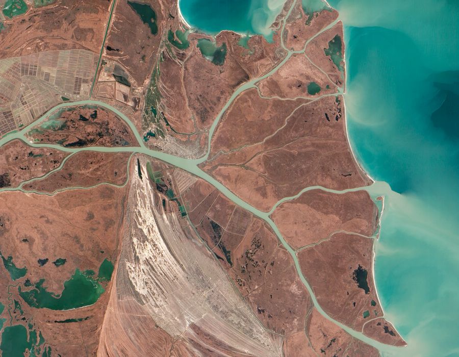 The Danube Delta seen from above